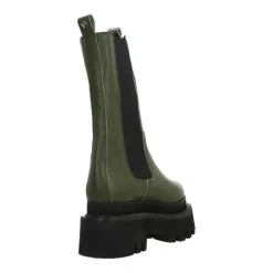 DAMES Yellow Chelseaboots^Vegan Elastische Chelsea Laarzen