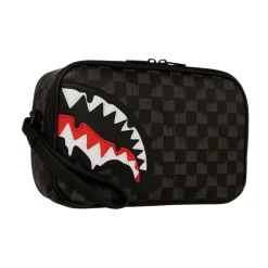 DAMES SPRAYGROUND Toilettassen^Vegan Leren Beauty Case Pochette Shark