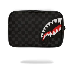 DAMES SPRAYGROUND Toilettassen^Vegan Leren Beauty Case Pochette Shark