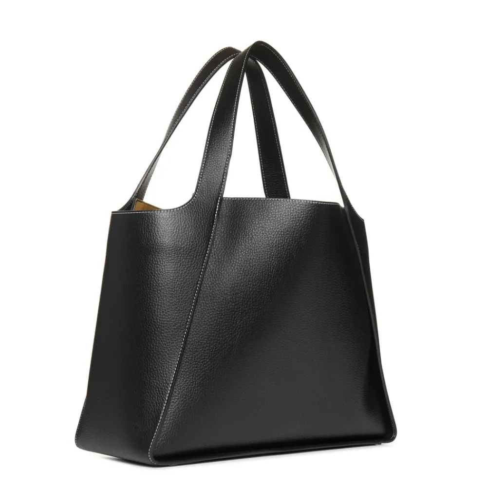 DAMES Stella McCartney Vegan Leren Tote Tas Modder Kleur