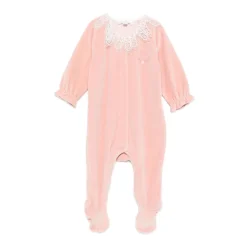 Tartine et Chocolat Bodysuits & Sets^Velours Pyjama met Kanten Kraag