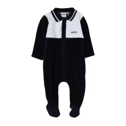 Hugo Bodysuits & Sets^Velours Slaappak met Voetjes