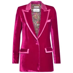 DAMES Philipp Plein Velvet Boxy Blazer Paisley Bandana