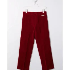 Gucci Broeken & Jeans^Velvet Logo Patch Pants