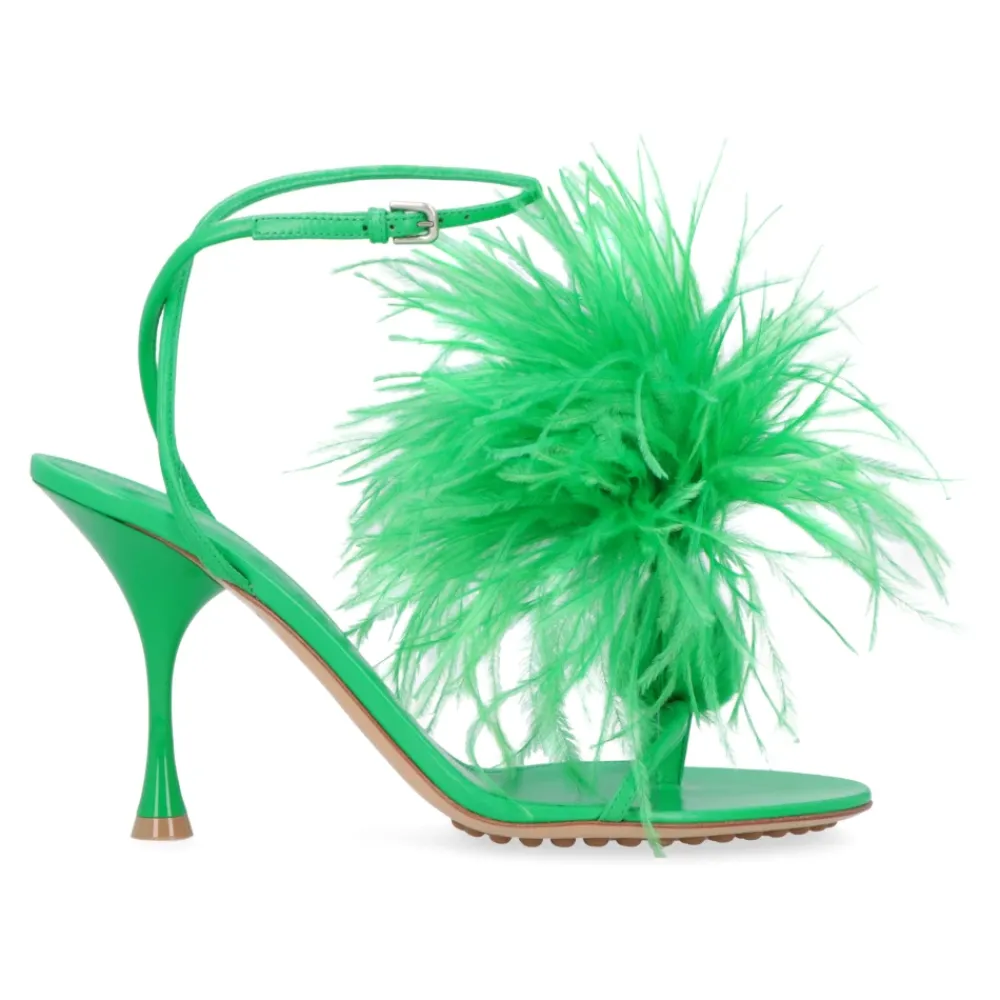 DAMES Bottega Veneta Sandalen^Veren leren sandalen met enkelband