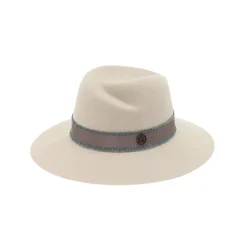 Heren Maison Michel Hoeden^Versierde Katoenen Grosgrain Hoed