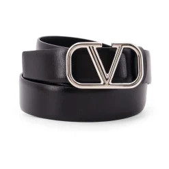 Heren Valentino Garavani Riemen^Verstelbare leren riem met metalen gesp