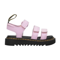 Dr. Martens Sandalen^Verstelbare leren sandalen met klittenbandsluiting