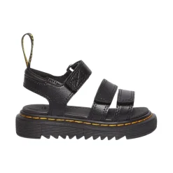 Dr. Martens Sandalen^Verstelbare leren sandalen met klittenbandsluiting