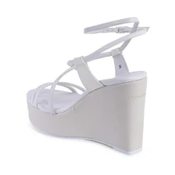 DAMES Calvin Klein Sleehakken^Verstelbare Plateau Sleehak Sandalen