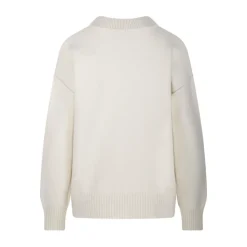 DAMES Ami Paris Truien & Vesten^V-hals Gevilte Merino Cardigan