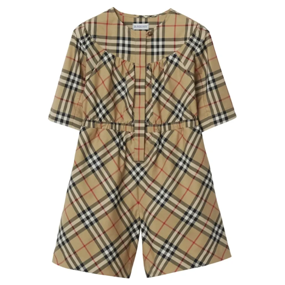 Burberry Vintage Check Katoenen Jumpsuit