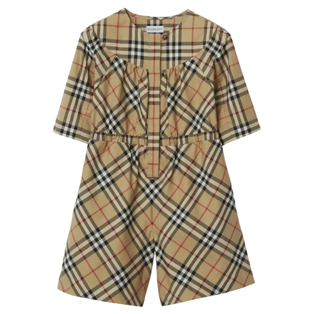 Burberry Vintage Check Katoenen Poplin Broek