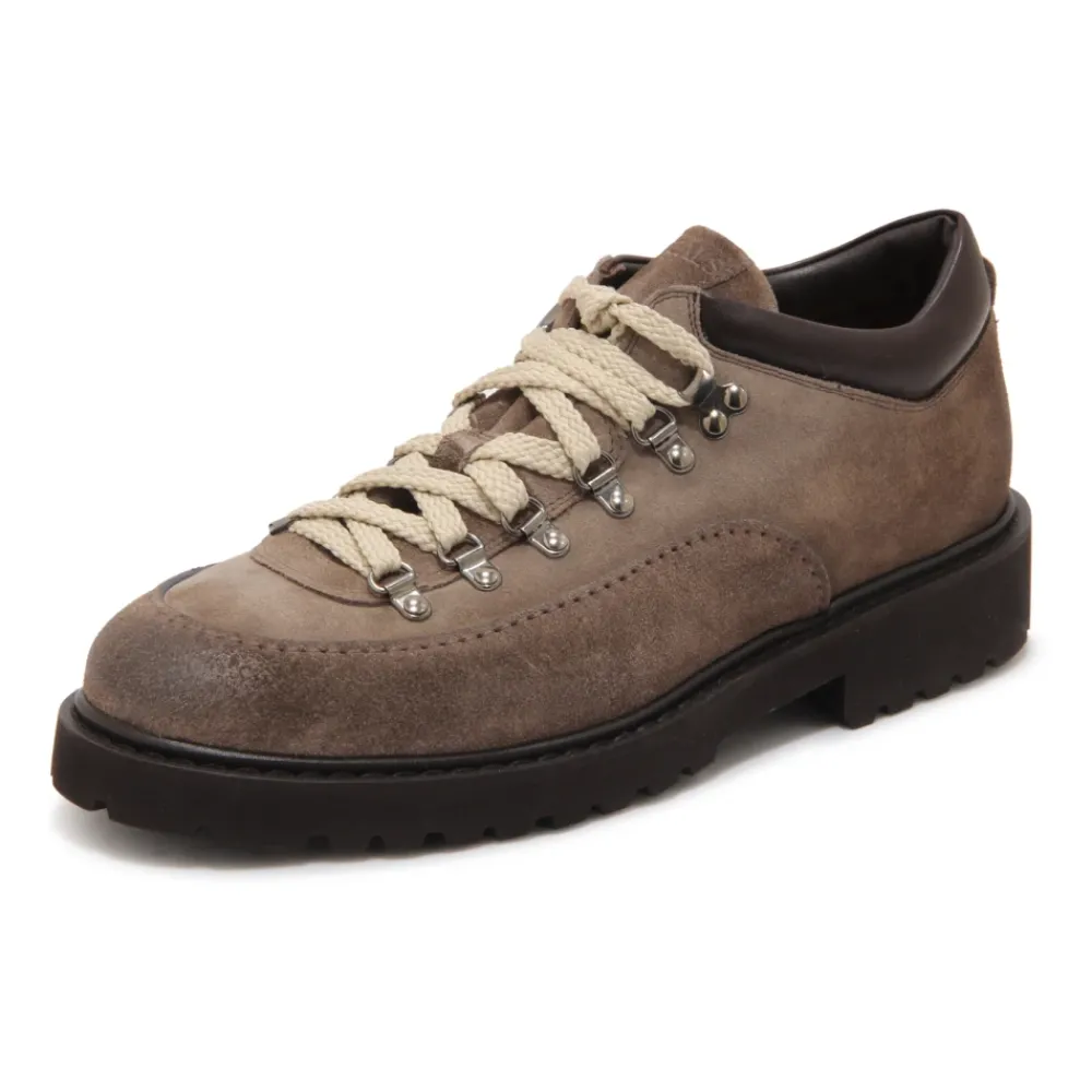 Heren Doucal's Vintage Effect Trekking Schoenen Espresso