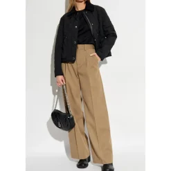 DAMES Burberry Vintage T-shirt met geruite mouwen