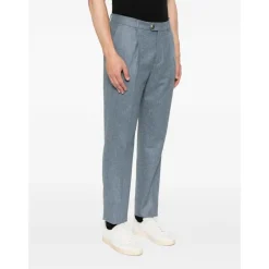 Heren Brunello Cucinelli Virgin Wool Trousers with Pleats