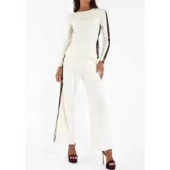 DAMES Elisabetta Franchi Truien & Vesten^Viscose Knit met Glanzende Banden