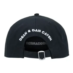 Heren Dsquared2 Petten^Vlam Detail Katoenen Baseballpet