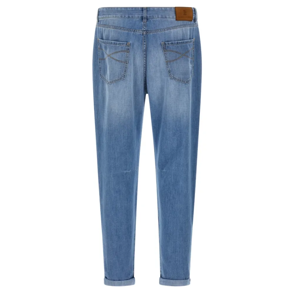 Heren Brunello Cucinelli Jeans^Vrijetijdsbroek met vijf zakken