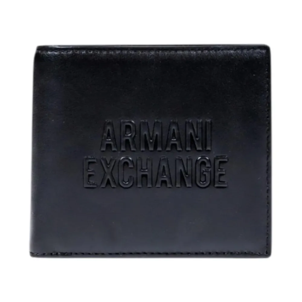 Heren Armani Exchange Wallet met Interne Vakken en Zakken