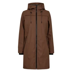 DAMES FREEQUENT Trenchcoats & Mantels^Waterdichte Gewatteerde Regenjas met Capuchon