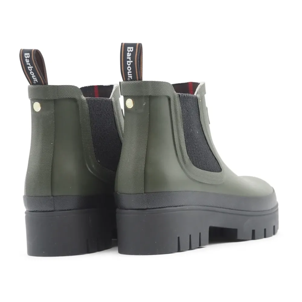 DAMES Barbour Waterdichte winterlaarzen voor dames olijf