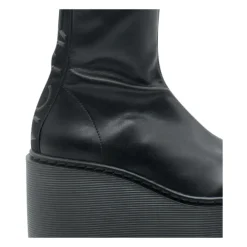 DAMES Vic Matié Sleehakken^Wedge Boot Stripy in Black