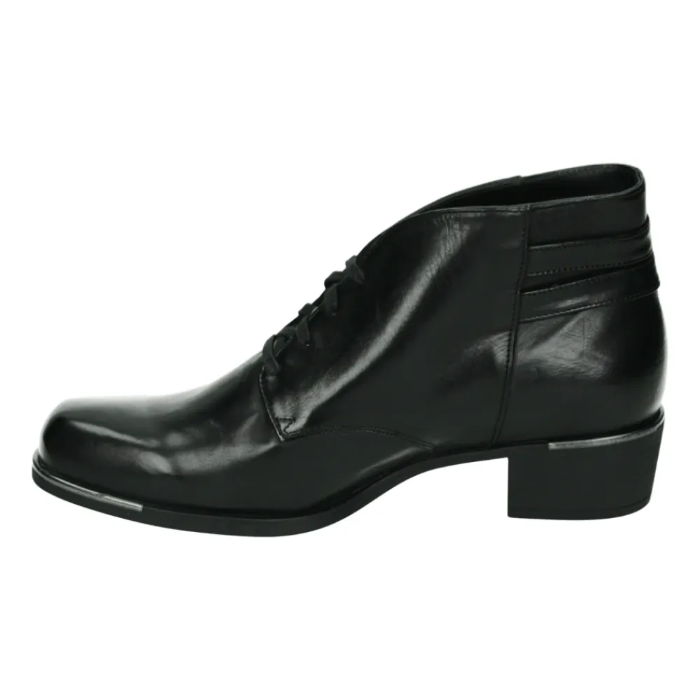 DAMES Durea Enkellaarsjes|Laarzen^Westerse dameslaars in leer