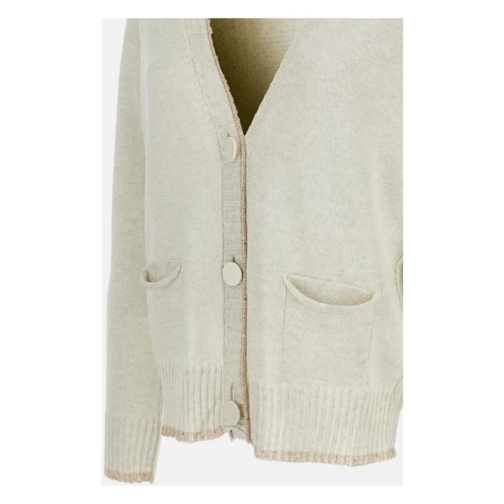 DAMES Lorena Antoniazzi Truien & Vesten^Wijde hals knoopsluiting vest