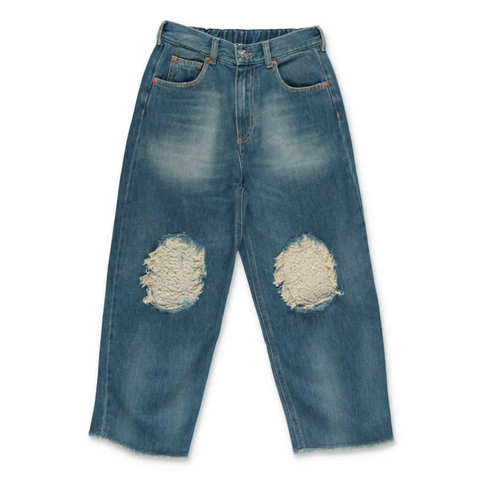MM6 Maison Margiela Broeken & Jeans^Wijde Jeans