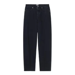 DAMES Closed Jeans^Wijde Pijp Denim Jeans