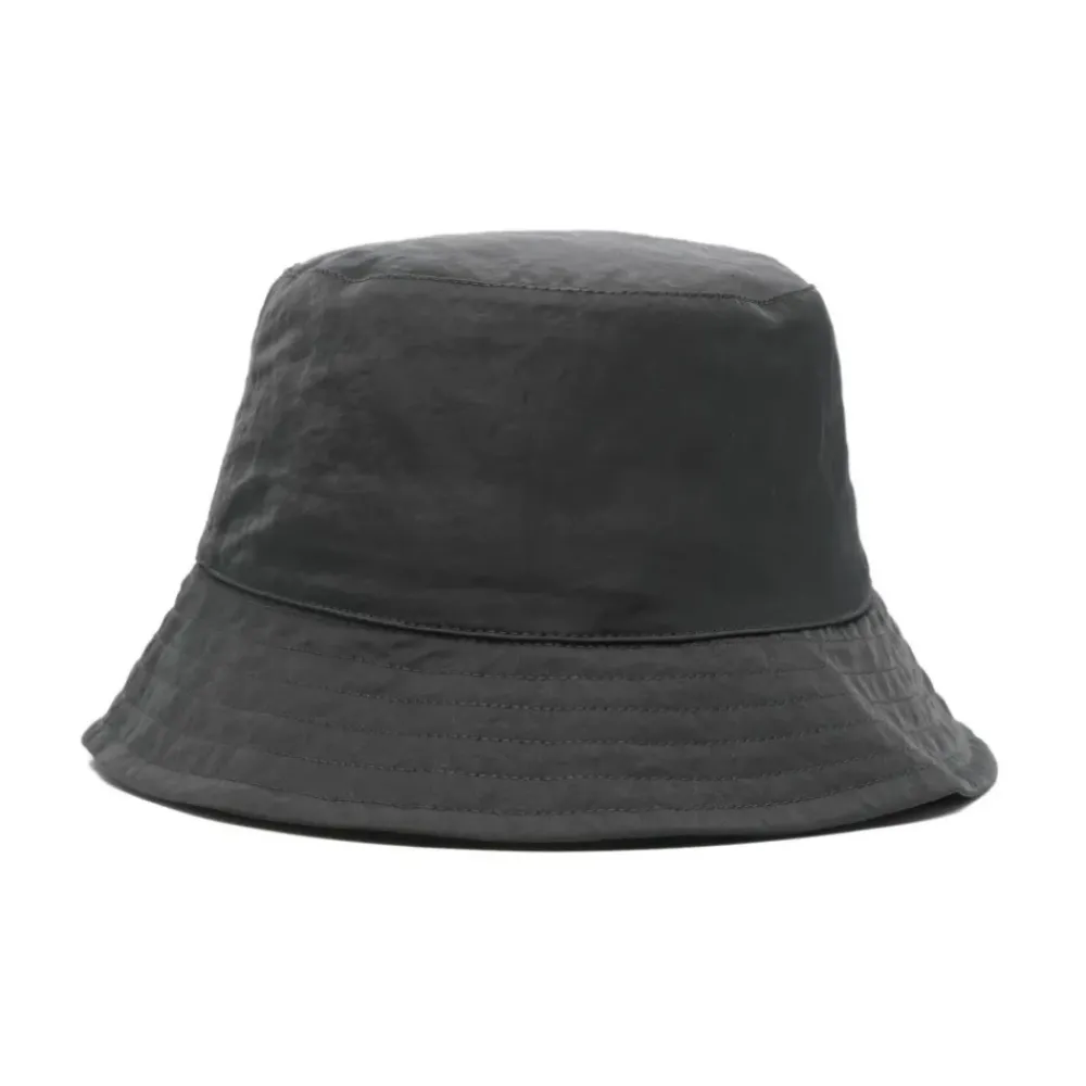 DAMES Ami Paris Hoeden^Wijde rand antraciet nylon hoed