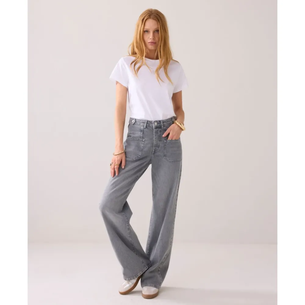 DAMES Summum Woman Wijde Rechte Pijp Denim Jeans