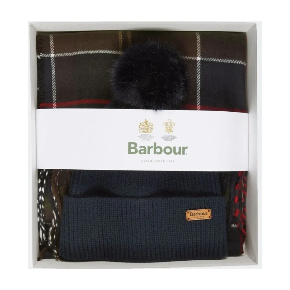 Barbour Bodysuits & Sets^Wintercadeauset met sjaal en muts