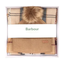 Barbour Wintercadeauset met sjaal en muts