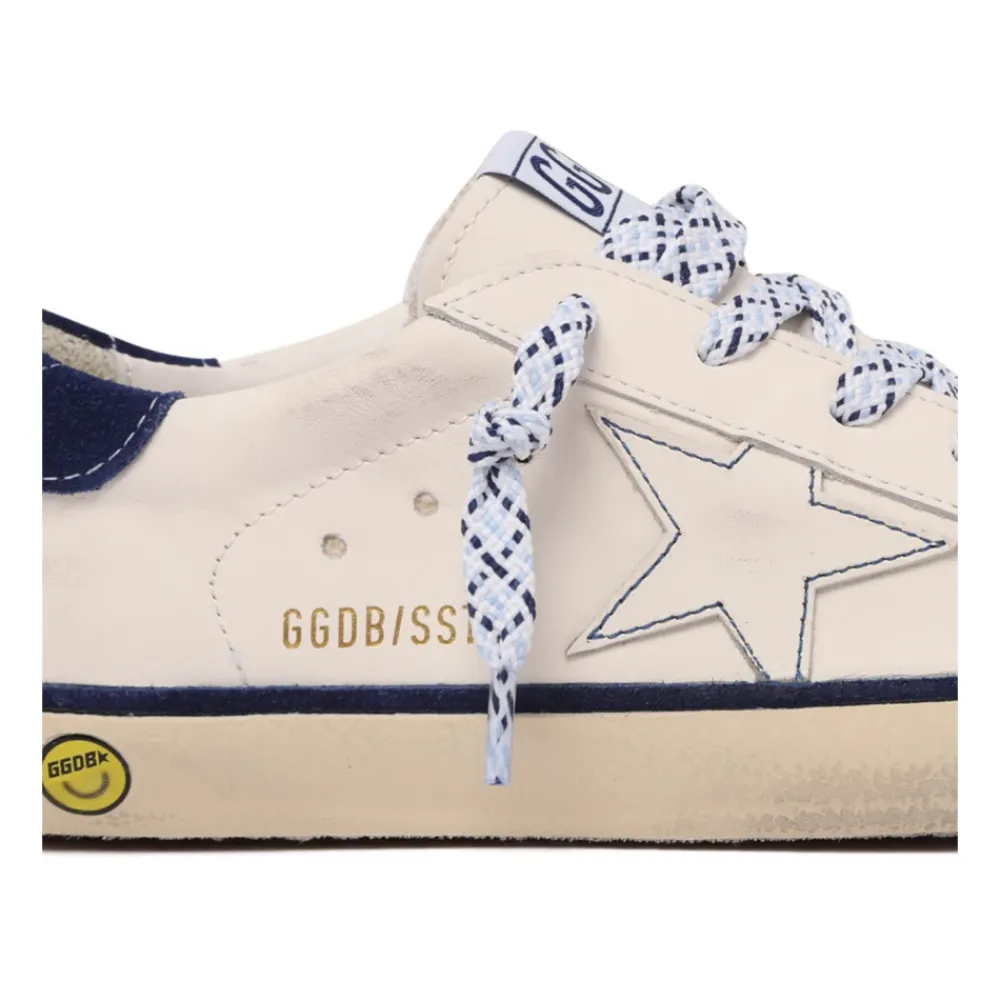 Golden Goose Blauw Superstar Leren Sneakers