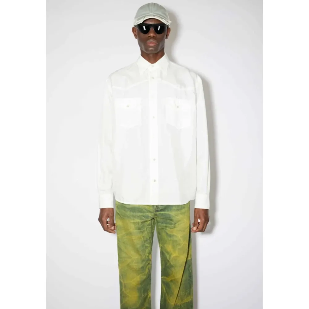 Heren Acne Studios Overhemden^overhemd met knopen - Cowboy-geïnspireerd