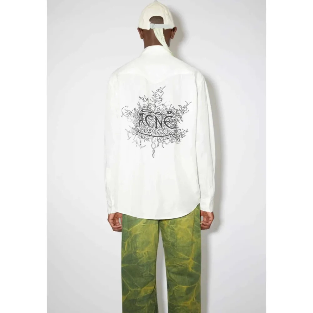 Heren Acne Studios Overhemden^overhemd met knopen - Cowboy-geïnspireerd
