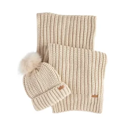 Barbour Bodysuits & Sets^Wit Stof Sjaal en Hoed Set