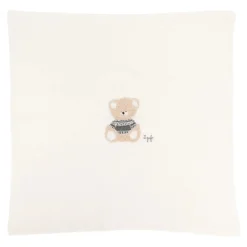 Il Gufo Sjaals^Wiegdeken met Geborduurde Beer