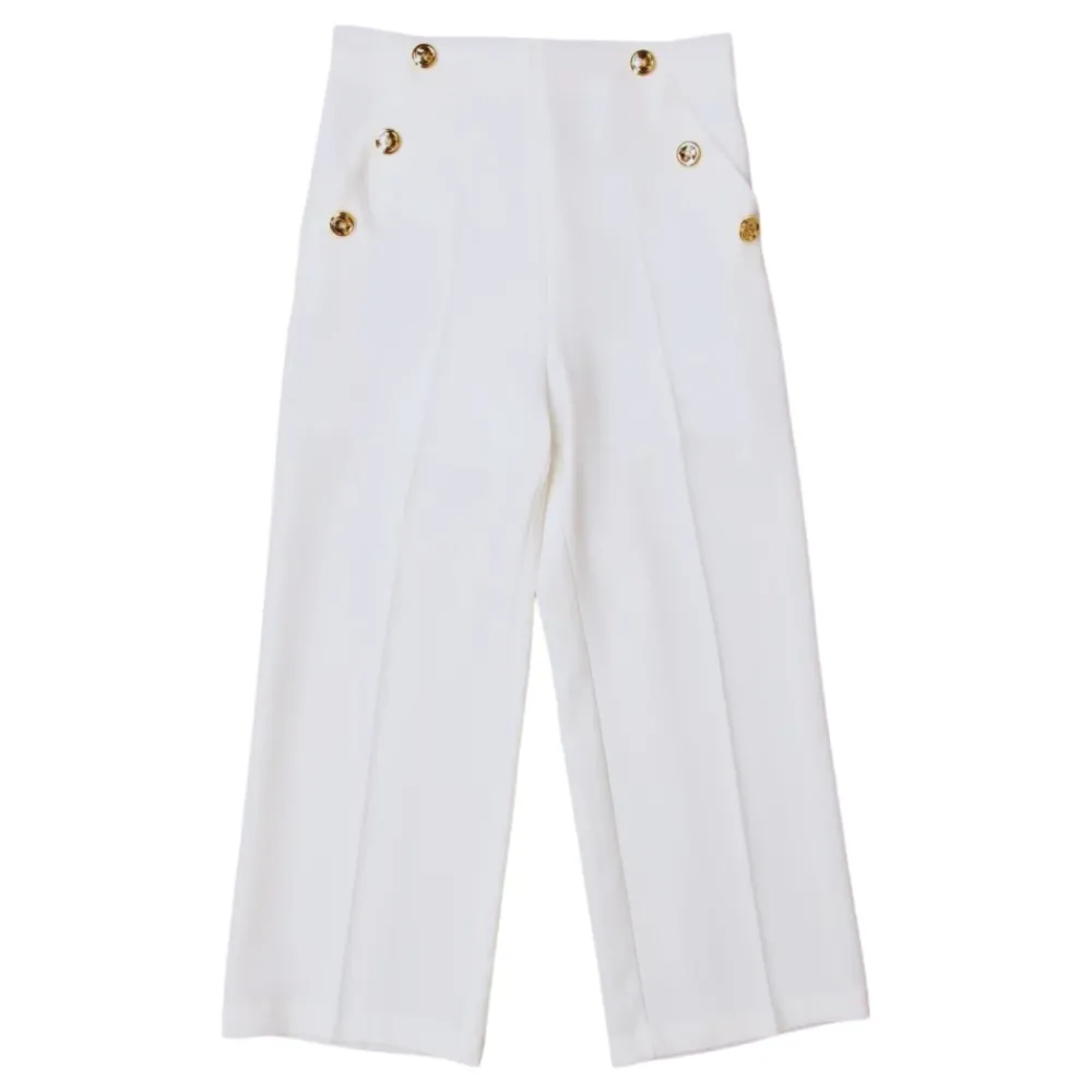 Elisabetta Franchi te broek met uitlopende pijpen