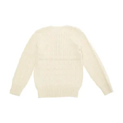 Polo Ralph Lauren Bovenkleding^Witte Cable Knit Sweater met Pony Borduurwerk