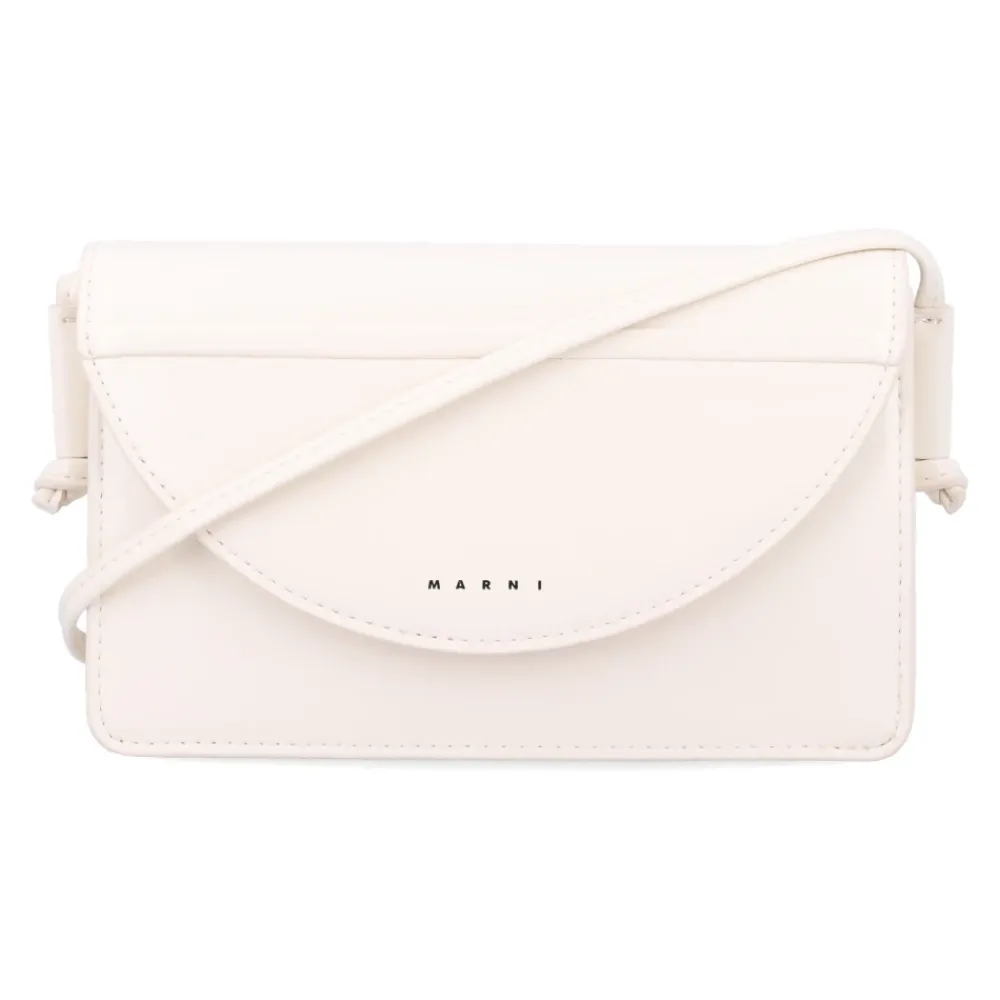 Marni Tassen^te Crossbody Tas Halfmaan Ontwerp