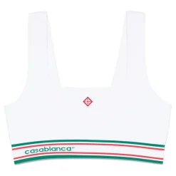 DAMES Casablanca te Geribbelde Naadloze Top met Diamant Monogram