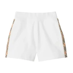 Burberry Broeken & Jeans^te geruite shorts met elastische taille