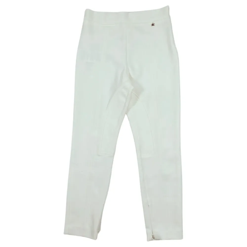 Elisabetta Franchi te hoge taille broek met metalen logo