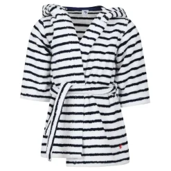 Petit Bateau te Katoenen Badjas met Blauwe Strepen
