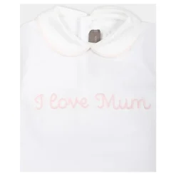 Little Bear te Katoenen Jurk met Borduurwerk