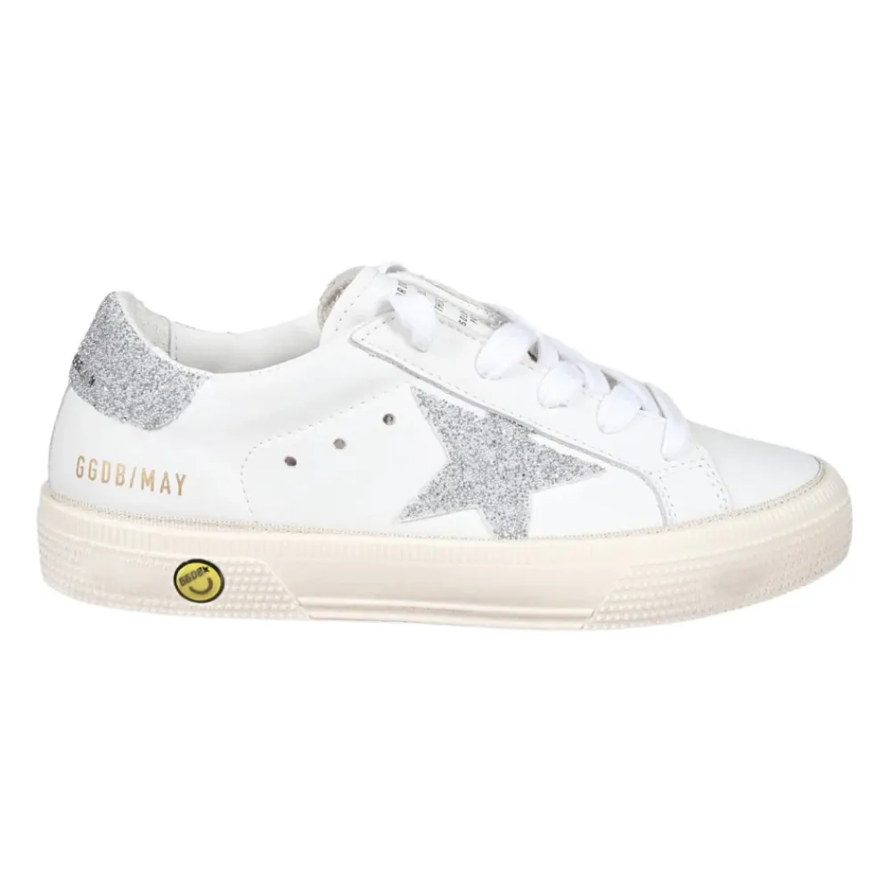 Golden Goose Sneakers^te Kindersneakers met Glitterdetails