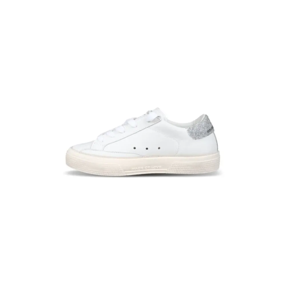 Golden Goose Sneakers^te Kindersneakers met Glitterdetails